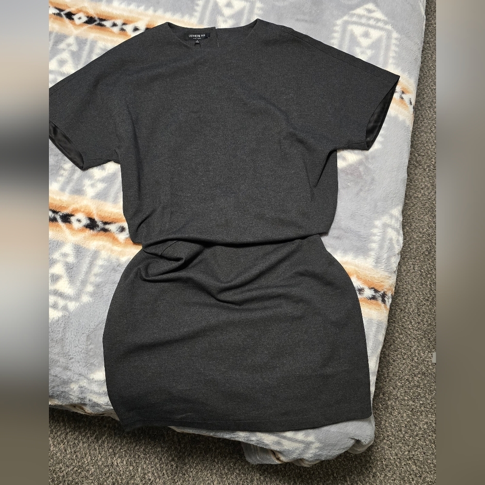 Lafayette 148 New York Dark Gray Mini Dress